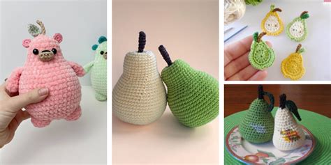 5 FREE Amigurumi Pear Crochet Patterns IGOODideas