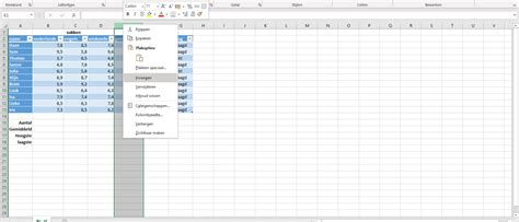 Rijen En Kolommen Invoegen Of Verwijderen In Excel