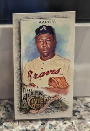 Topps Allen And Ginter Mini A G Back Hank Aaron Braves Ebay