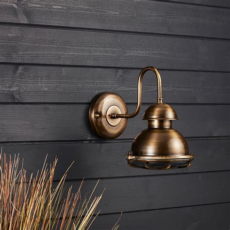 Edit Coastal Maritime Outdoor Wall Light Brass Lighting Direct