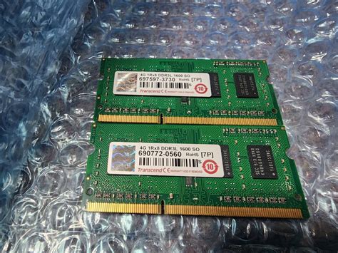 Yahooオークション 即決 Transcend製 Ddr3 4gb×2枚 合計8gb Pc3l 12