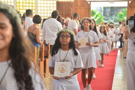 Crianças realizam Primeira Eucaristia em quatro celebrações no Vieira