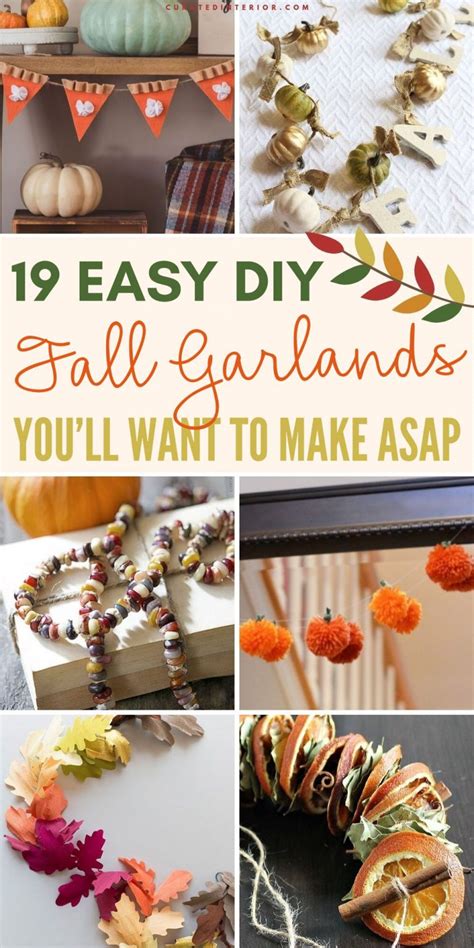 19 DIY Fall Garlands That Are Easy Inexpensive To Make