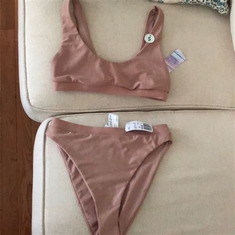 Forever 21 Swim Nwot Nude High Waisted Swimsuit Poshmark