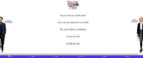 The website for the movie 'You've Got Mail' is a '90s web design time capsule, and we're ...