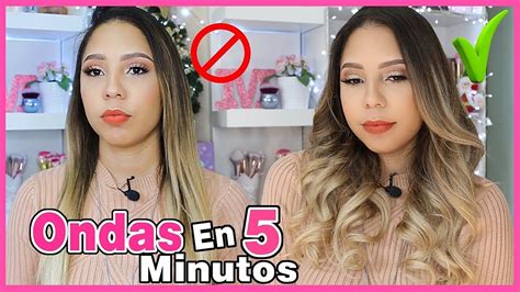 CÓMO ONDULAR el CABELLO EN 5 MINUTOS FACIL y RAPIDOMirianny YouTube