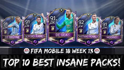 THE GREATEST TOTY PACK OPENING IN FIFA MOBILE 18 TOP 10 BEST TOTY