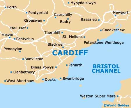 Maps Of Cardiff Cardiff University Map Of Cardiff University Wales UK ...