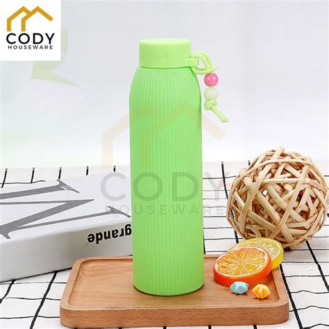 Jual Cody Botol Minum Kaca Macaron Tali Tumbler Kaca Unik Aesthetic