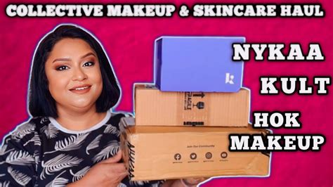 Makeup Skincare Haul Nykaa Hok Makeup Kult App Youtube