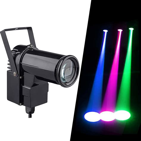 9w RGB Projecteur pour Boule à Facettes Lumiere pour Boule a Facette