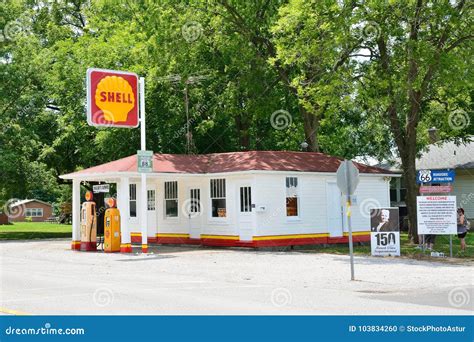 Soulsby Service Station In Mount Olive Illinois Editorial Image