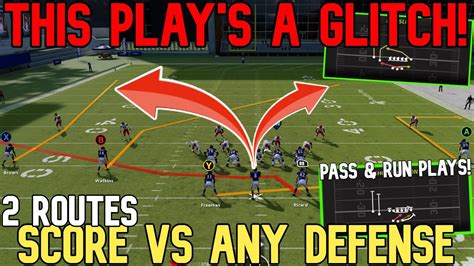 This Play Is Broken Glitch Routes That Score Vs Any Defense Madden