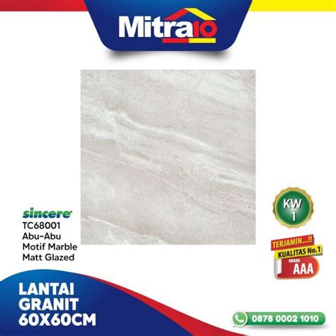 Jual Sincere Granit Lantai 60x60 Abu Abu Motif Marble Matt Glazed