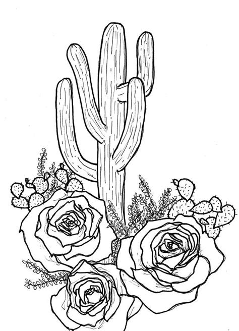 Saguaro Cactus Drawing at GetDrawings | Free download