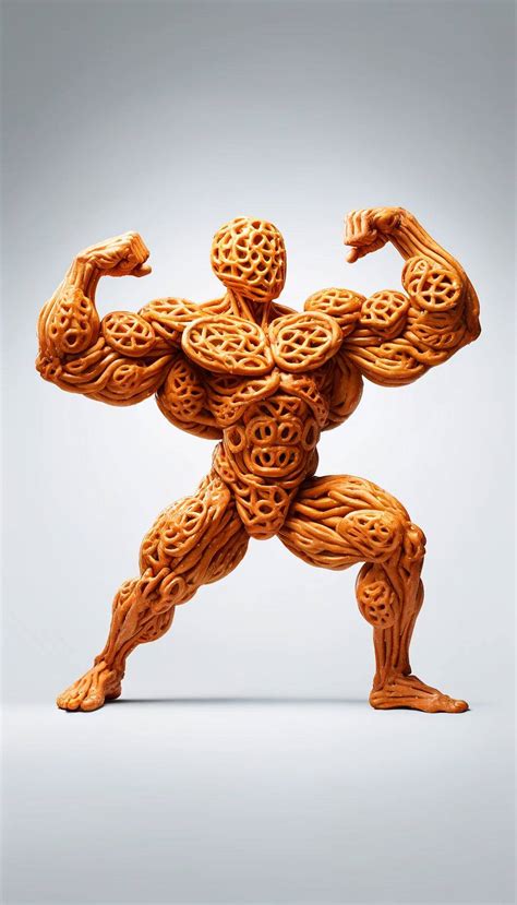 Muscular pretzel man by BulkBodyAI on DeviantArt