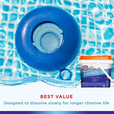 HTH 42044 Ultimate 3 Inch Chlorinating Tablets Swimming Pool Chlorine