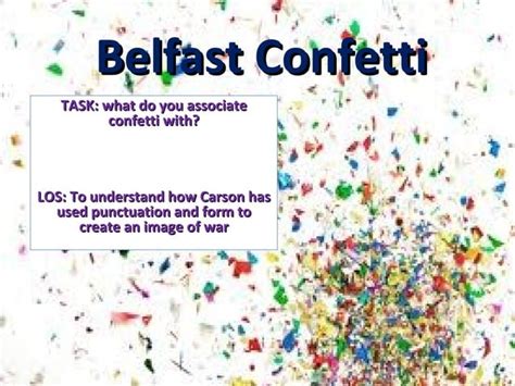 Belfast confetti