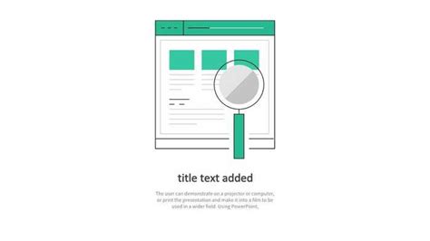 Magnifying Glass Sitting On Top Of Piece Paper PowerPoint Template