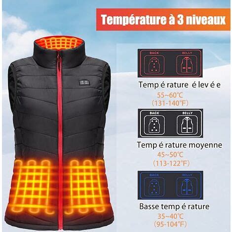 Gilet Chauffant Femme Veste Chauffante Femme Avec Batterie Incluse