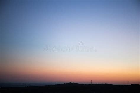 Blue sky and sunset stock image. Image of sunset, blue - 80593585