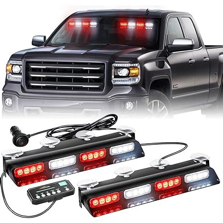 Amazon Booyu In Led Dash Emergency Strobe Light Bar In