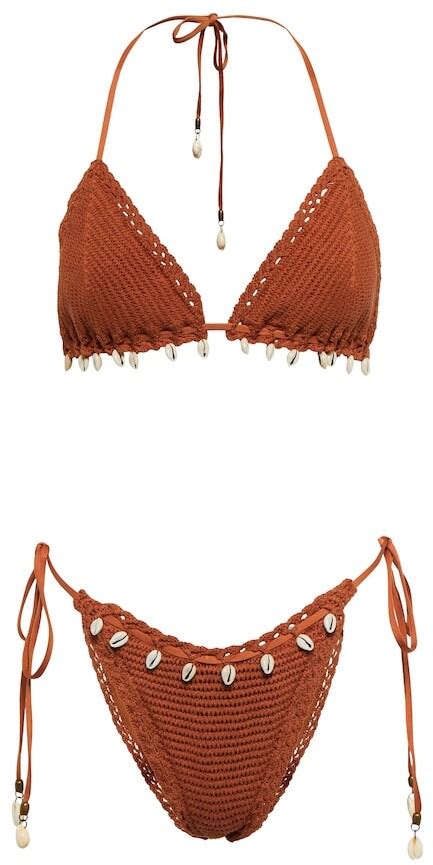 Zimmermann Andie Crochet Triangle Bikini Shopstyle Two Piece Swimsuits