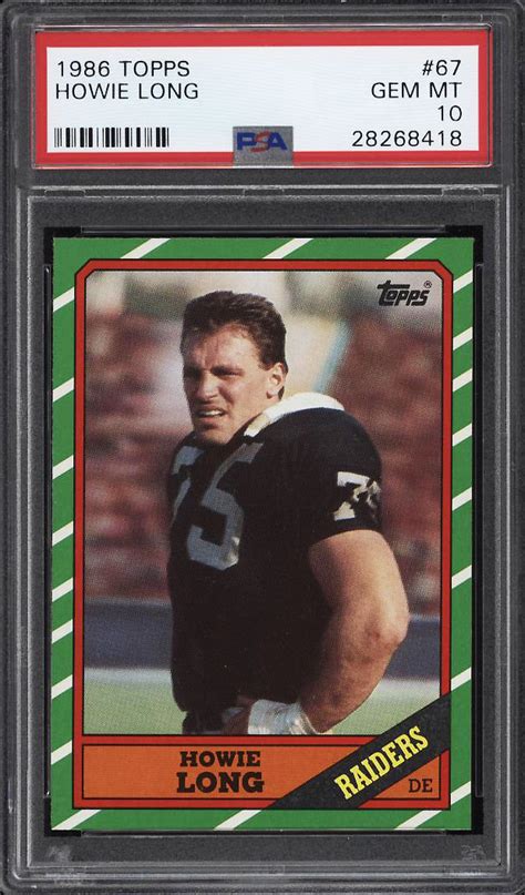 Howie Long Topps Base Price Guide Sports Card Investor