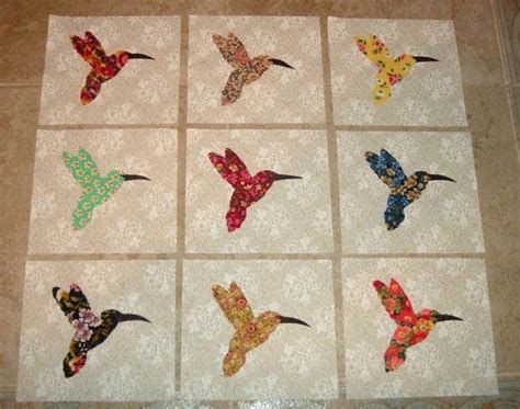 9 Beautiful Hummingbirds In Flight Quilt Top By Marsyesquiltshop 10