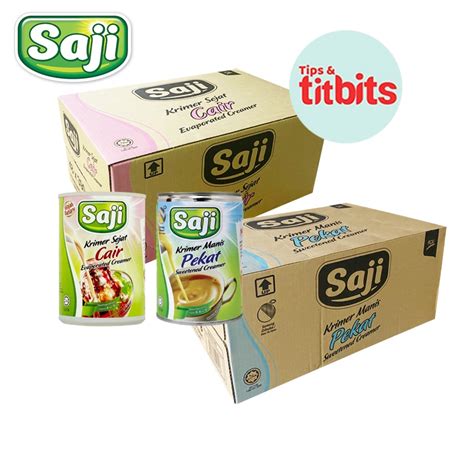 Saji Susu Krimer Sejat Cair 390g X 48 Krimer Pekat 500g X 48 1