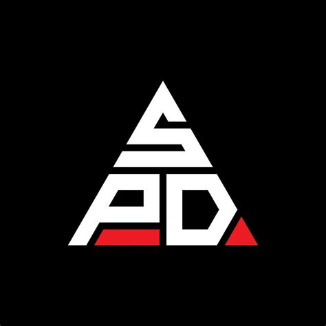 spd triangle letter logo design  triangle shape spd triangle logo