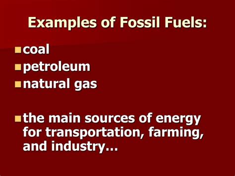 Fossil Fuel Examples List - Rumah Metaverse