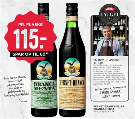 Fernet Branca Eller Branca Menta Tilbud Hos MENY