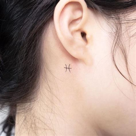 Update More Than 67 Pisces Tattoo Behind Ear Latest In Coedo Vn