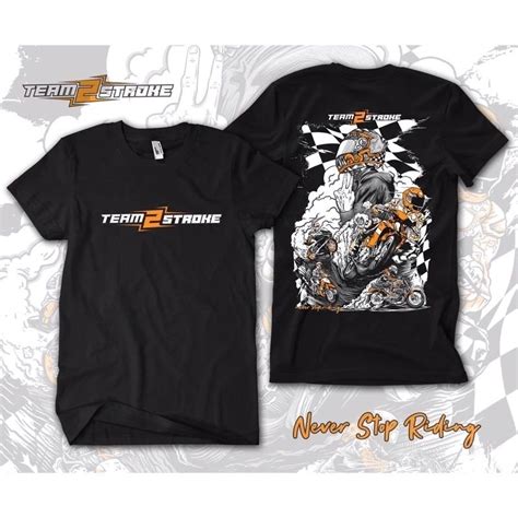 Jual Kaos Team 2stroke Baju Tshirt Distro Viral Team 2 Stroke Kaos