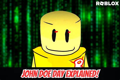 What is John Doe Day in Roblox? Explained