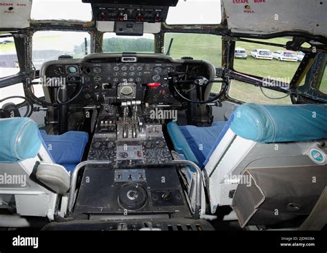 Super Guppy, F-BTGV, Cockpit, interior, Bruntingthorpe England Stock ...