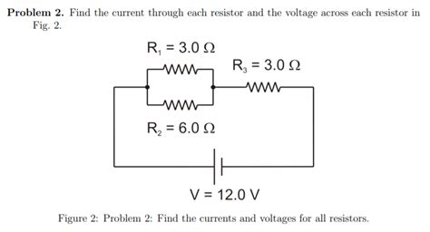 Solved Find The Current Through Each Resistor And The Chegg