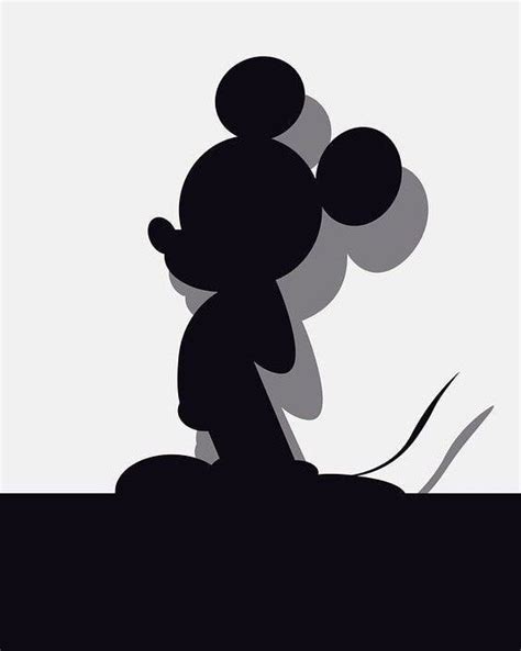 Hd mickey mouse black shadow silhouette png – Artofit