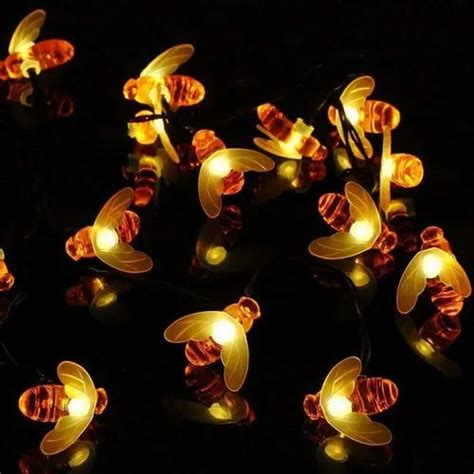 Honey Bee Led Hanging String Light Fairy Light Warm White M Plug In