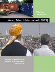 Azadi March Moulana FAzal Ur Rehman Pdf 27October 13November Azadi