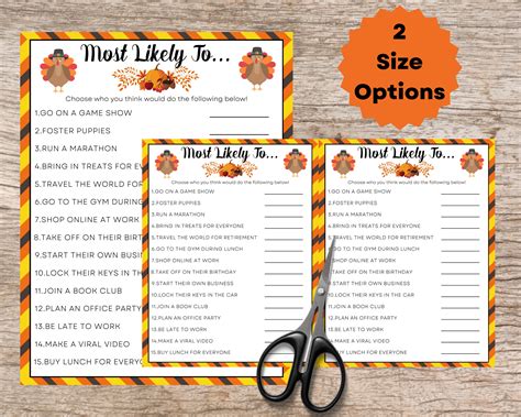 Thanksgiving Office Party Work Games, Printable Games for Employees, Thanksgiving Get to Know Me ...