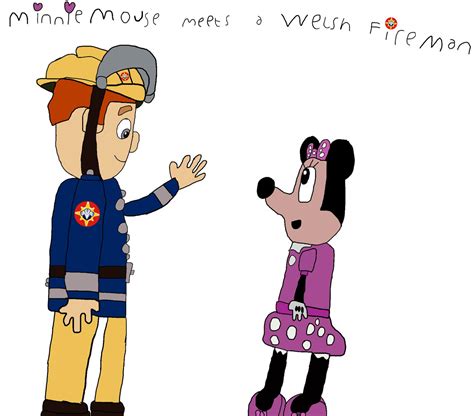 Minnie Mouse Meets A Welsh Fireman By Thelothianbuseshub On Deviantart