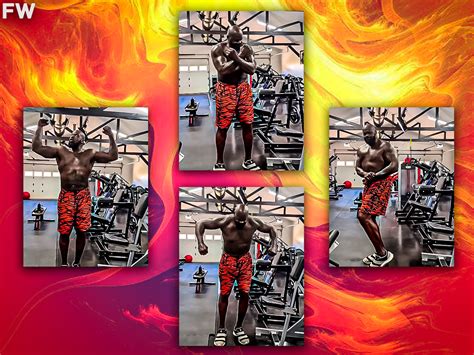 Nba Legend Shaquille Oneal Shows Off His Mind Blowing Physique At The