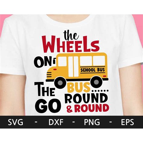 The WHEELS On The BUS svg, School bus svg, Back to School sv - Inspire ...