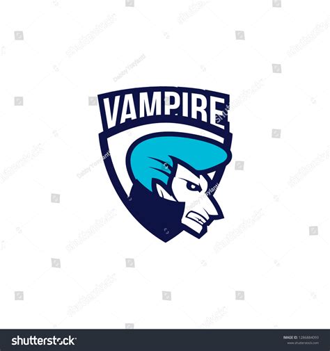 Vampire Logo Design Stock Vector (Royalty Free) 1286884093 | Shutterstock