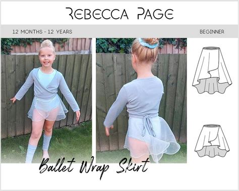 Ballet Wrap Skirt Pdf Sewing Pattern Dancewear Pattern Dance Skirt