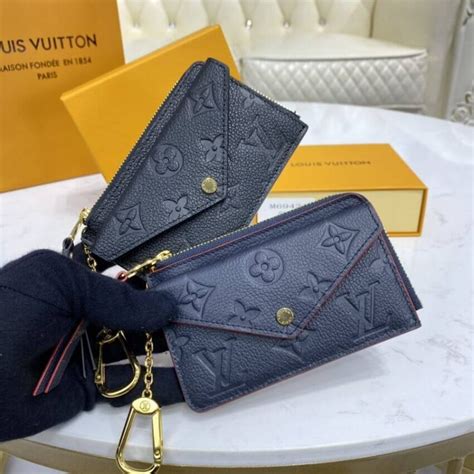 Louis Vuitton Monogram Empreinte Card Holder Recto Verso Black