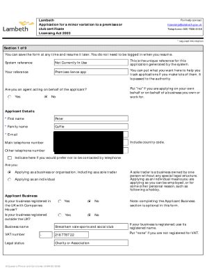 Fillable Online Premises Lience App Fax Email Print PdfFiller