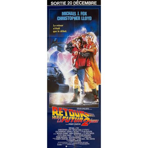 Affiche de cinéma française de RETOUR VERS LE FUTUR 2 60x160 cm